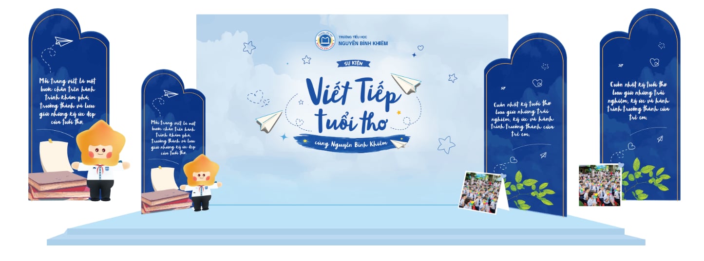 Backdrop sự kiện Viết Tiếp Tuổi Thơ