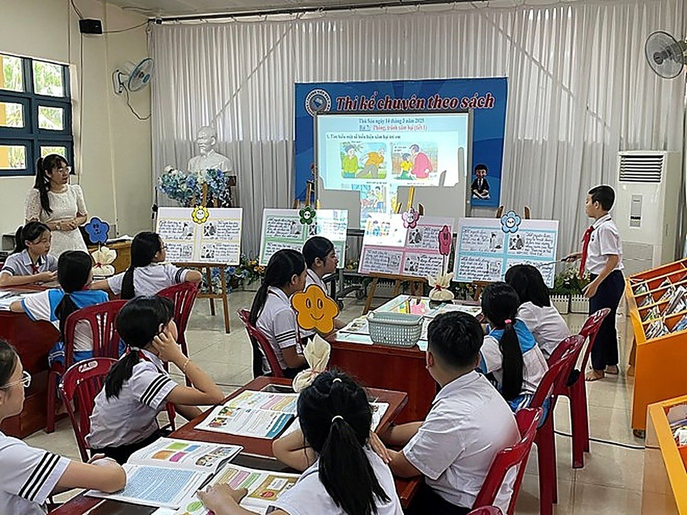 TRƯỜNG THDL NGUYỄN BỈNH KHIÊM TỔ CHỨC TIẾT DẠY THAO GIẢNG CHUYÊN MÔN CỤM