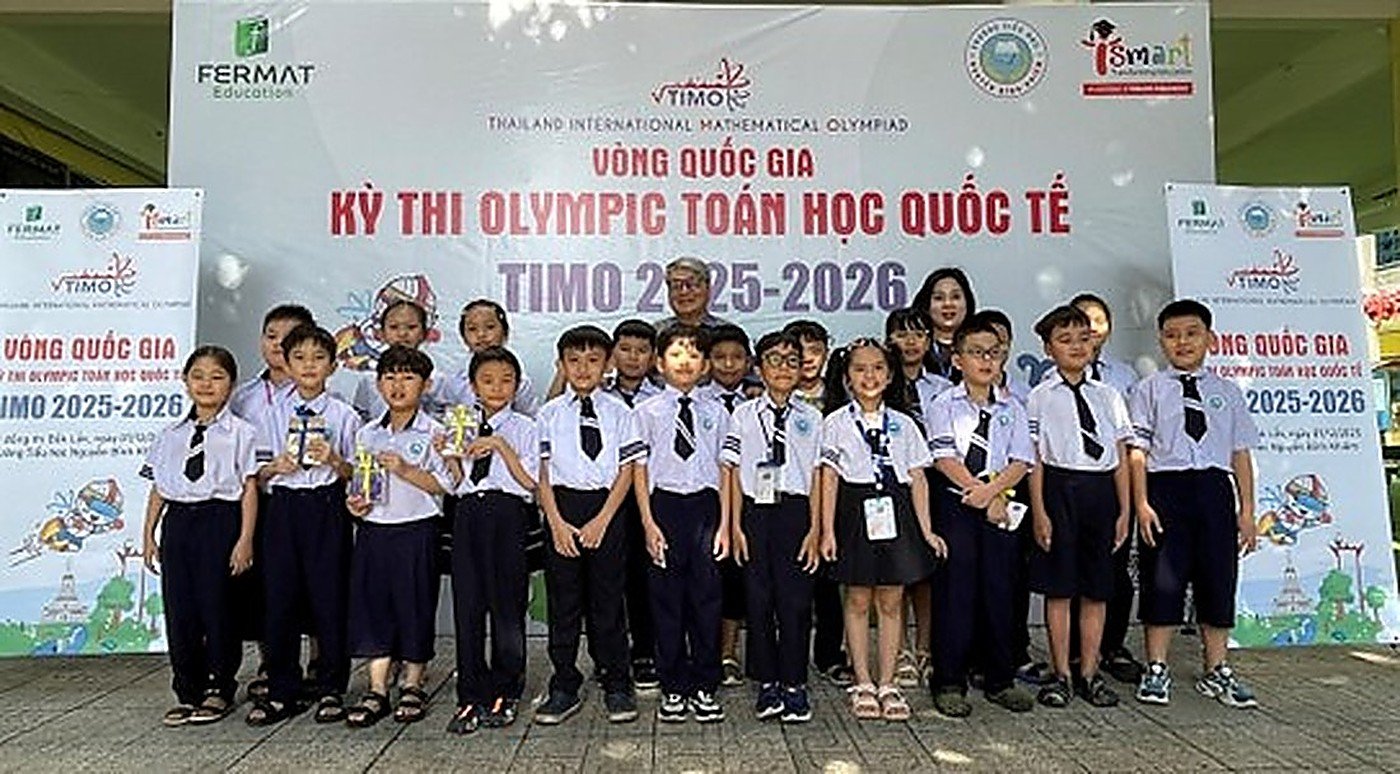 HỌC SINH TRƯỜNG TIỂU HỌC NGUYỄN BỈNH KHIÊM THAM GIA VÒNG QUỐC GIA KỲ THI OLYMPIC TOÁN HỌC QUỐC TẾ TIMO 2025-2026