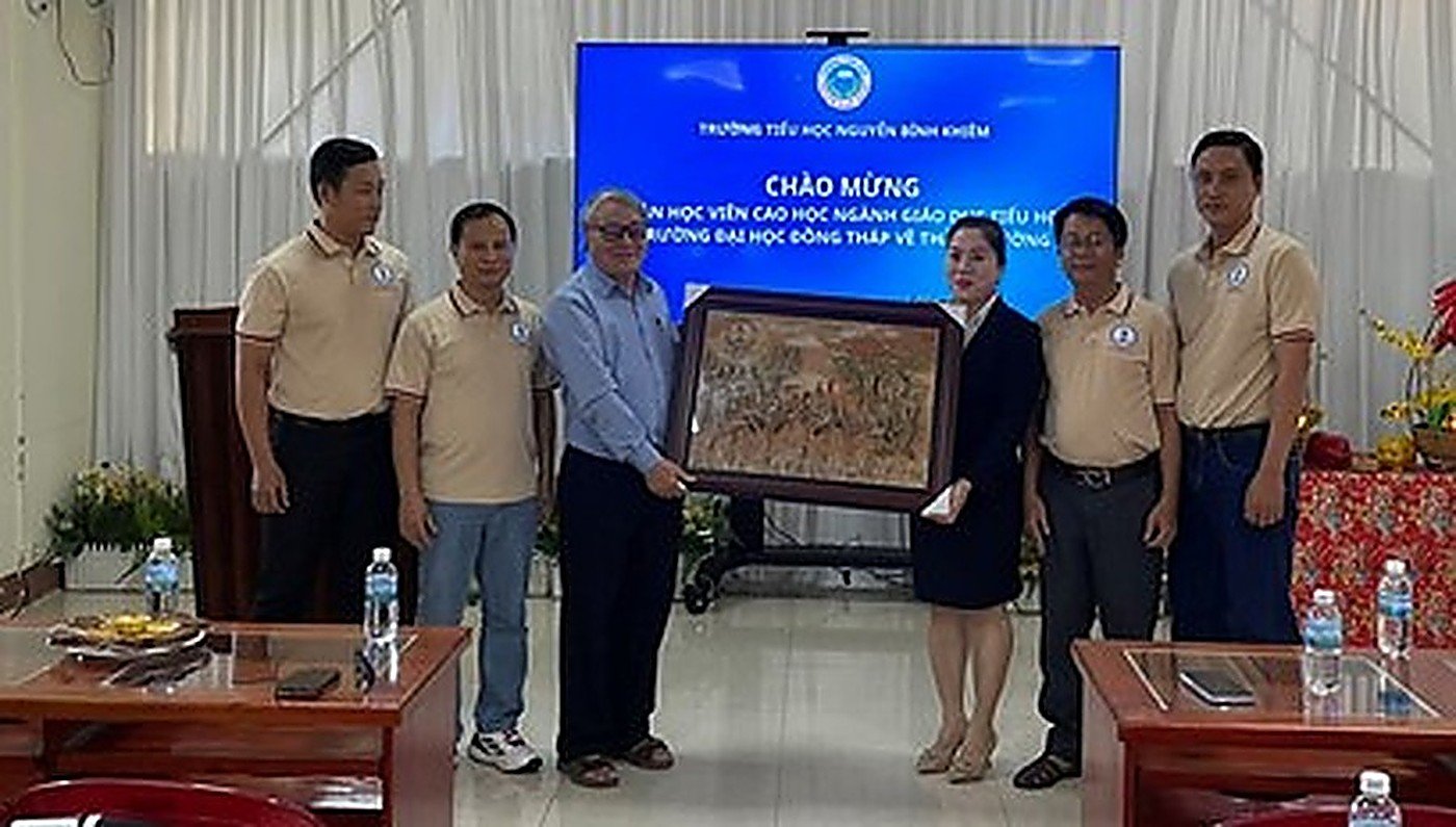 TRƯỜNG ĐẠI HỌC ĐỒNG THÁP ĐẾN THĂM TRƯỜNG TIỂU HỌC NGUYỄN BỈNH KHIÊM